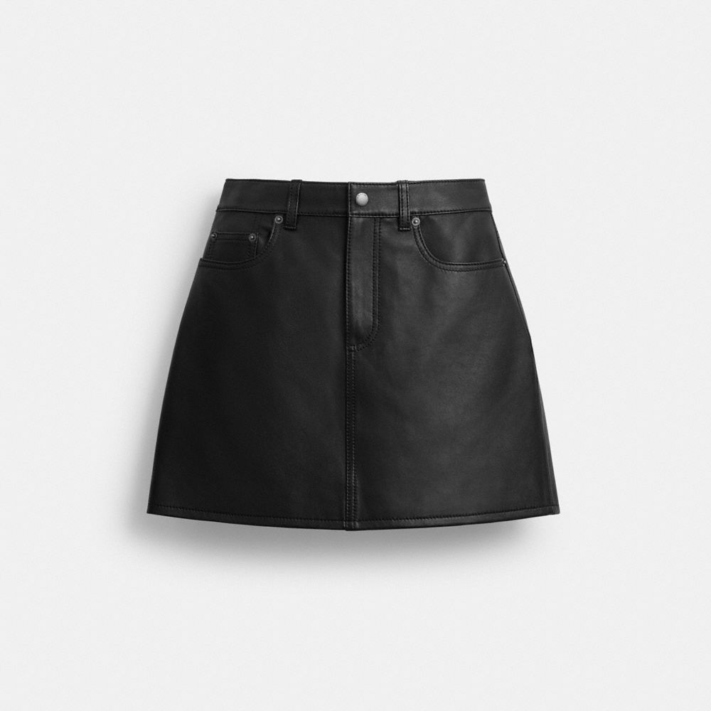 Mini Leather Skirt