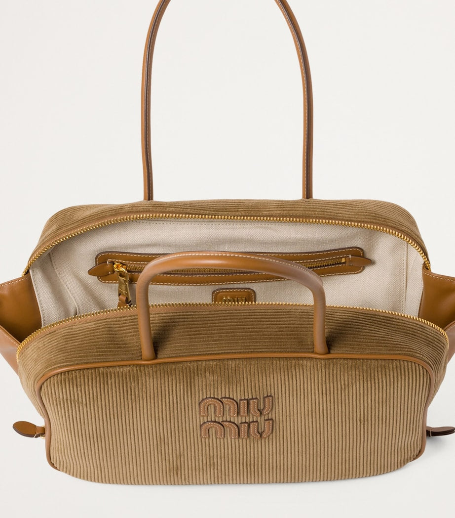 Corduroy Beau Top-Handle Bag