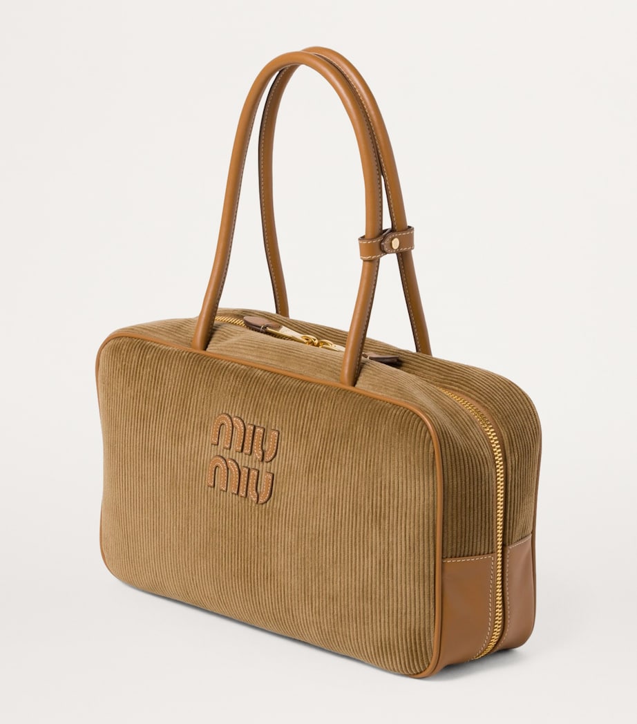 Corduroy Beau Top-Handle Bag