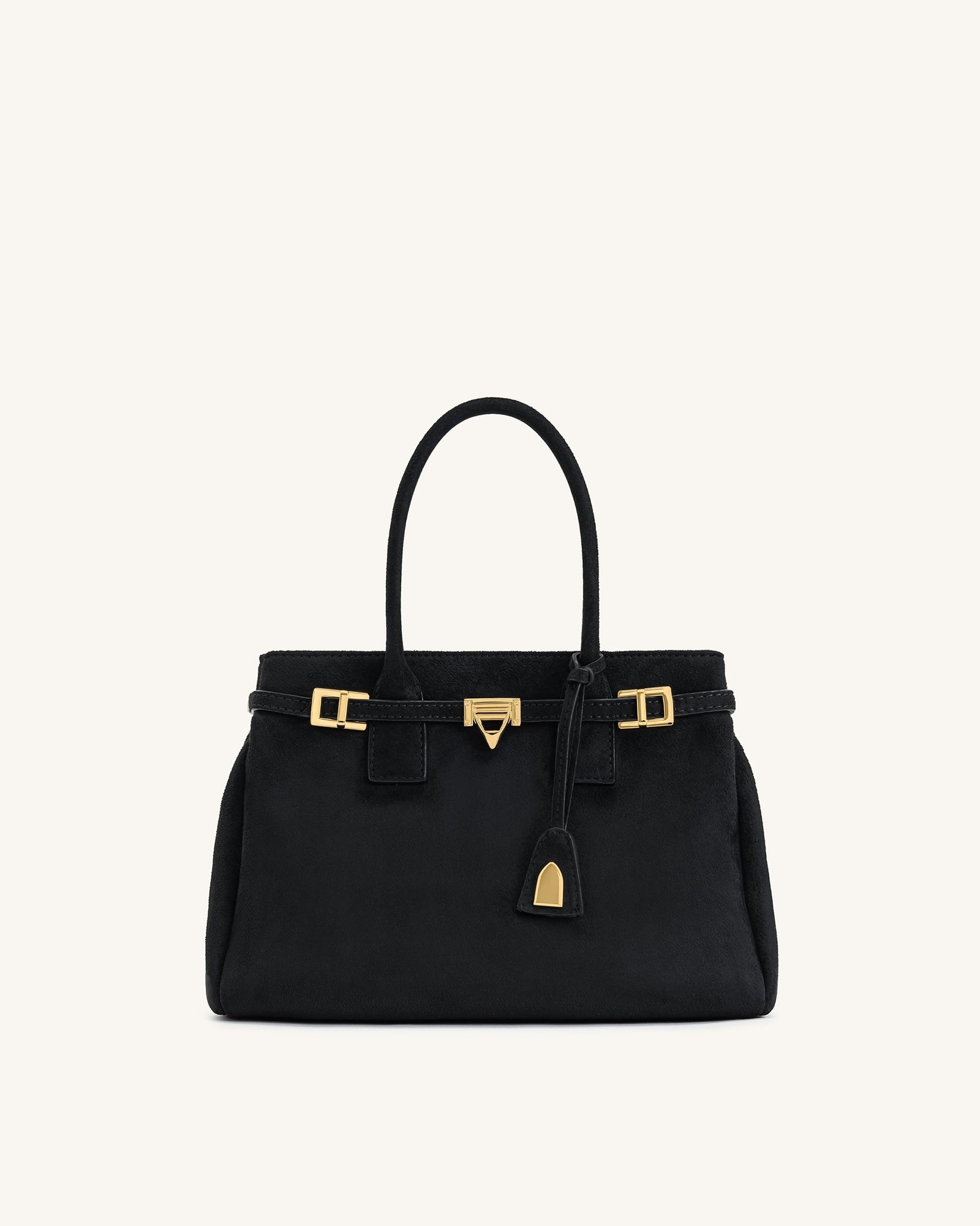 Miley Belt Embellished Tote Bag - Brown