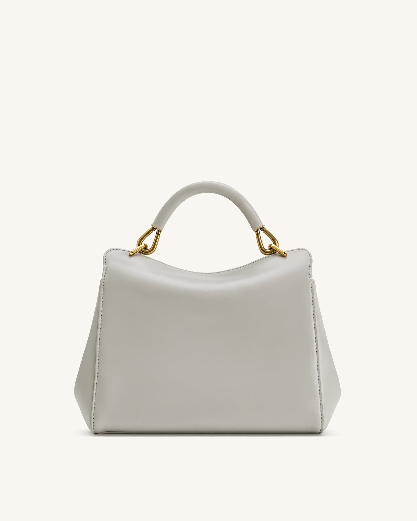 Lucia Classic Top Handle Bag - Coffee Brown