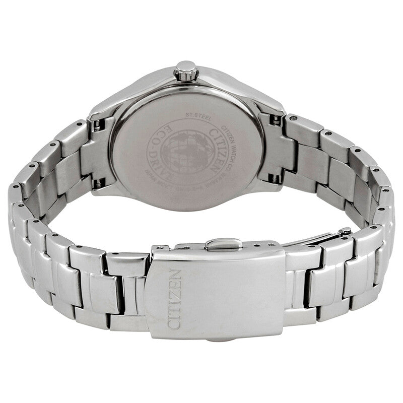 Citizen Silhouette Crystal Eco-Drive Blue Dial Stainless Steel Women's Watch