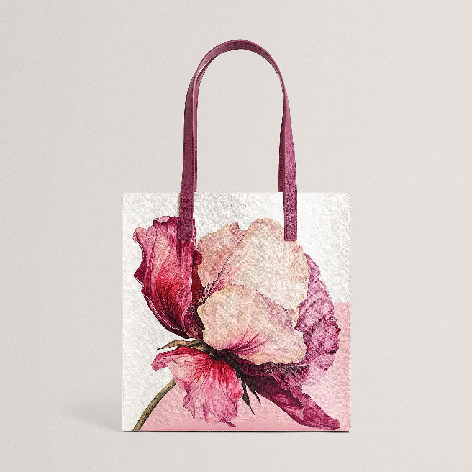 Ted Floral Medium Icon Tote Bag