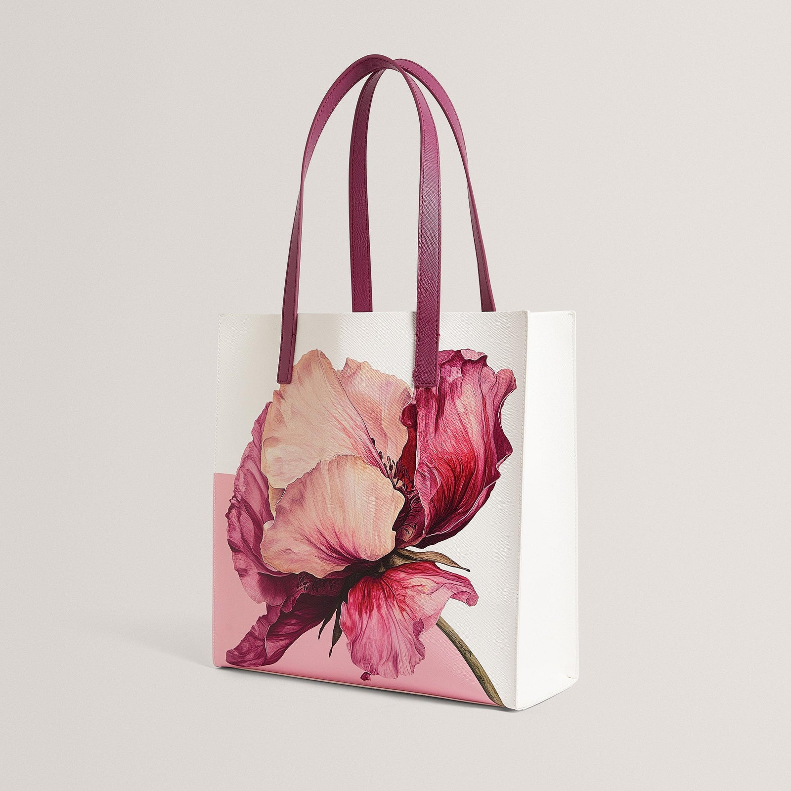 Ted Floral Medium Icon Tote Bag