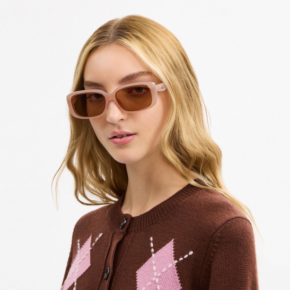 Quilted Rectangle Sunglasses