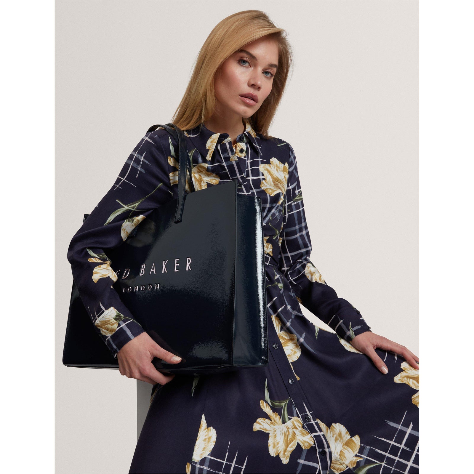 Ted Baker XL Crinkle Icon Tote Bag