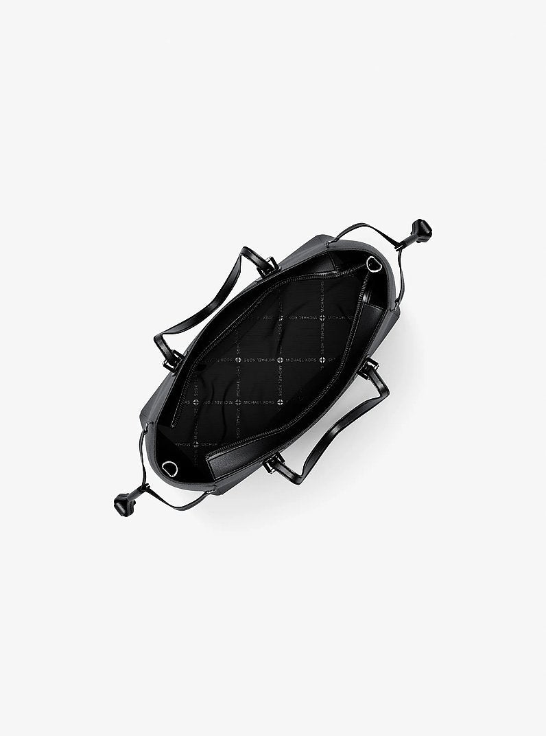 Michael Kors Voyager Extra-Small Pebbled Leather Convertible Crossbody Bag Black
