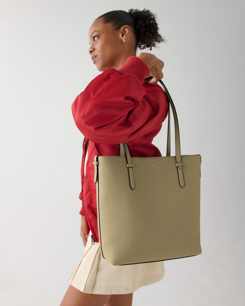 KateSpade Juliette Leather Medium Tote Elm