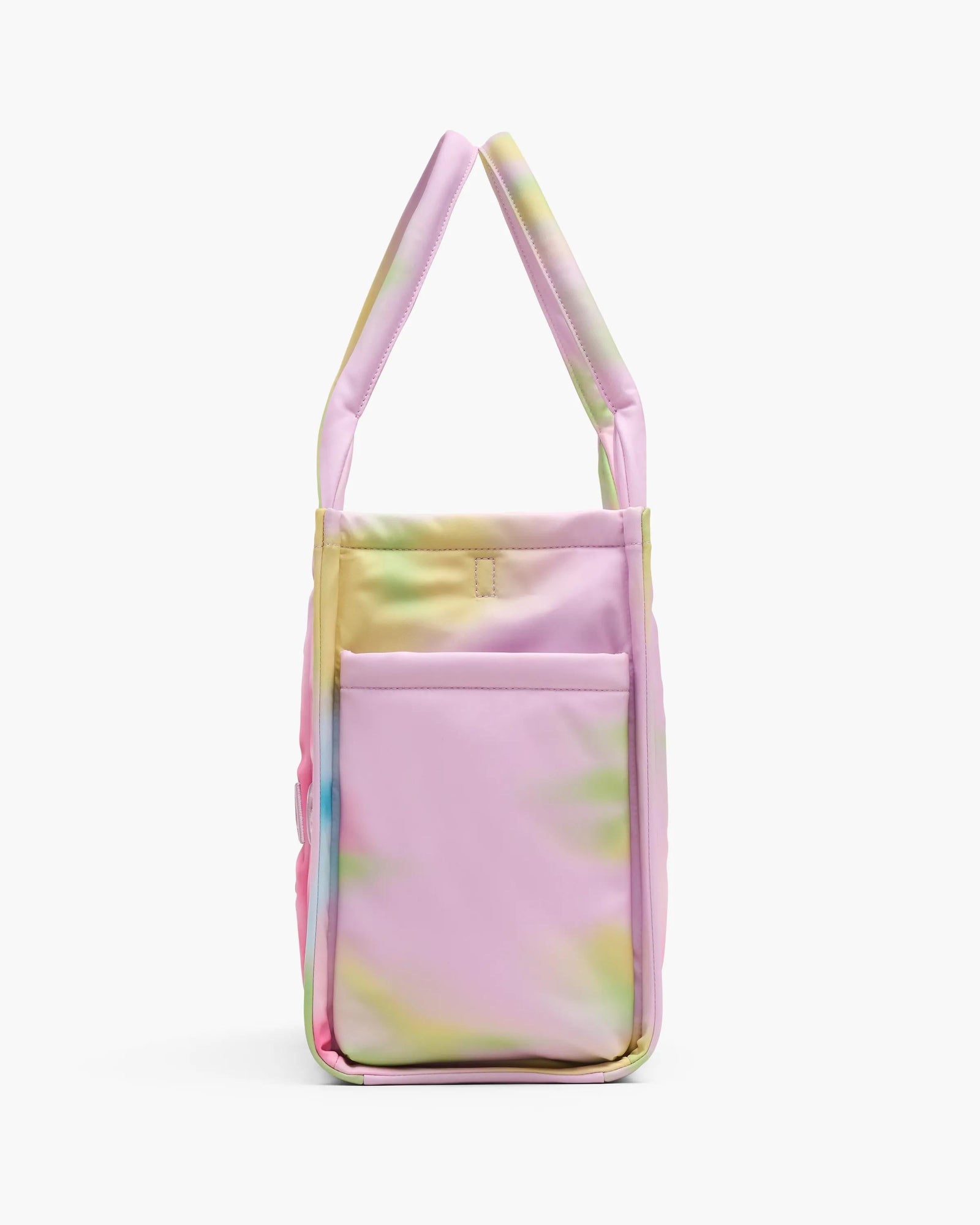 The Blurred Floral Large Puffy Nylon Tote Bag