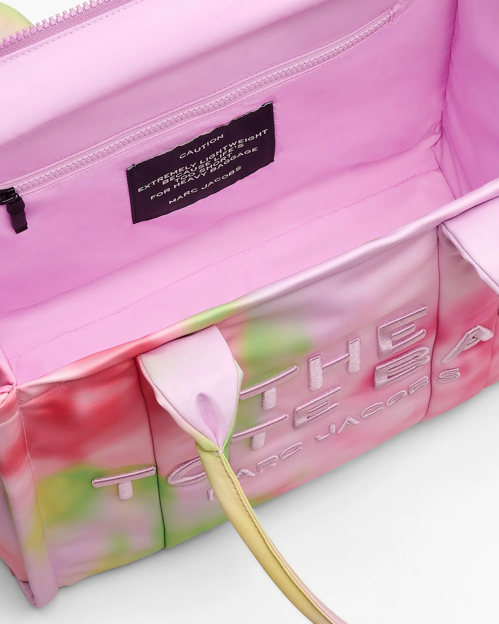 The Blurred Floral Large Puffy Nylon Tote Bag