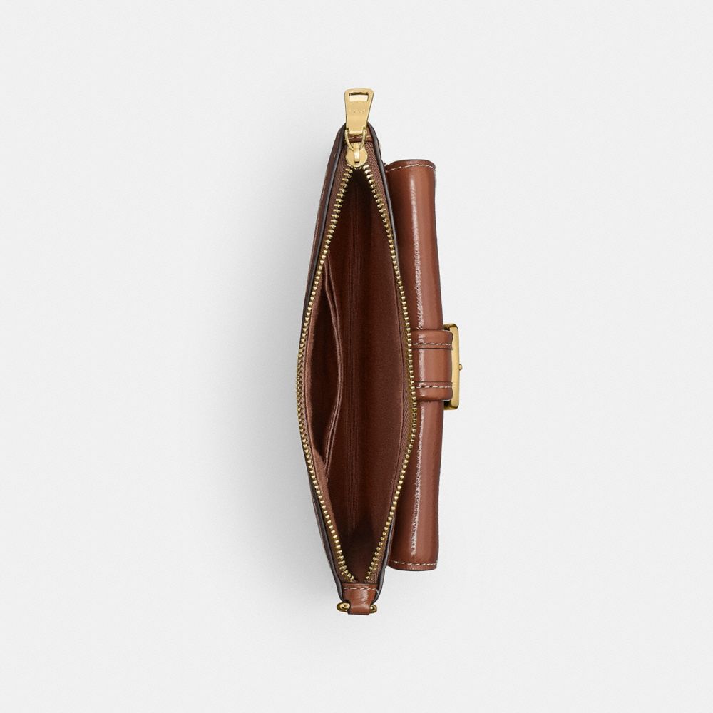 Ashton Wristlet With Striped Patchwork