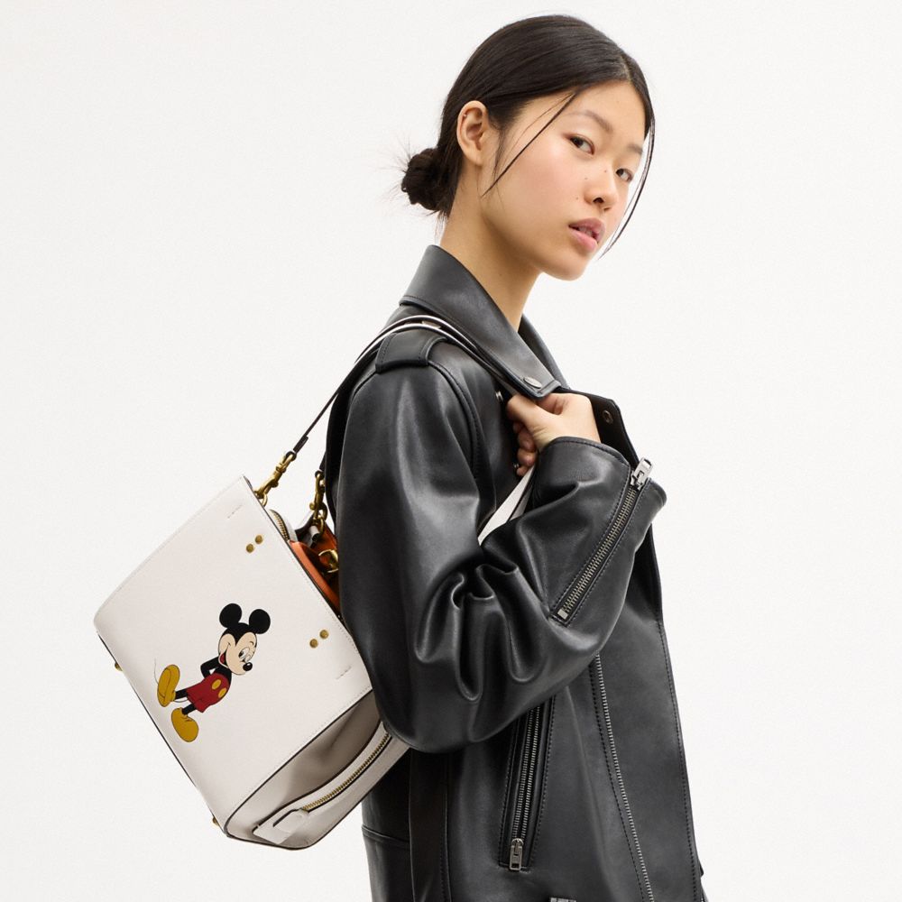 Disney X Coach Rogue Bag 25 With Mickey Mouse