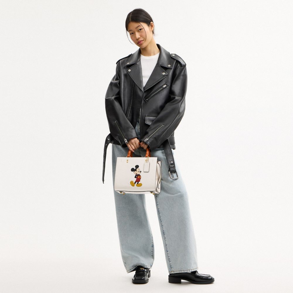 Disney X Coach Rogue Bag 25 With Mickey Mouse