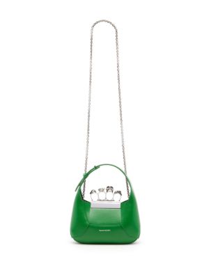 The Jewelled Hobo leather Mini Bag