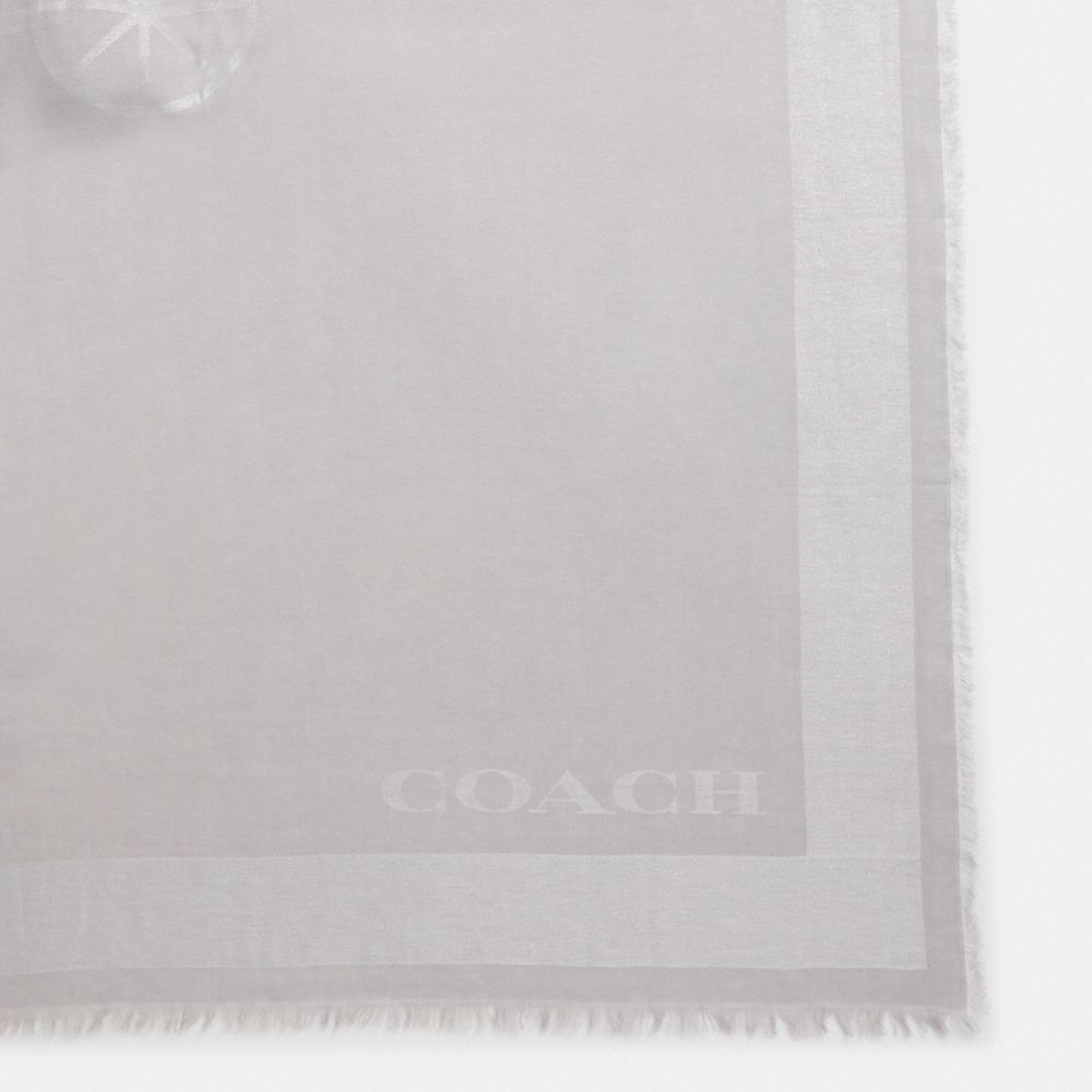 Restored Horse And Carriage Print Oversized Square Scarf