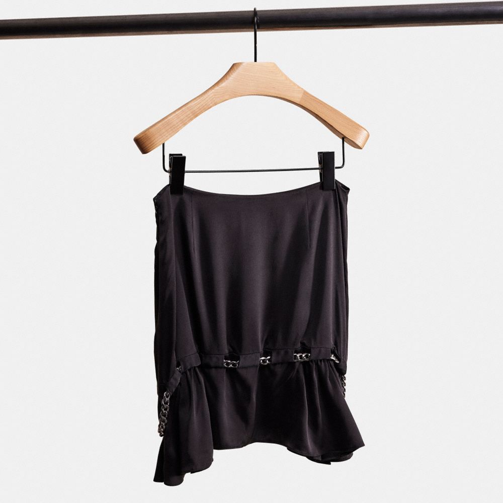 Restored Short Silk Skirt