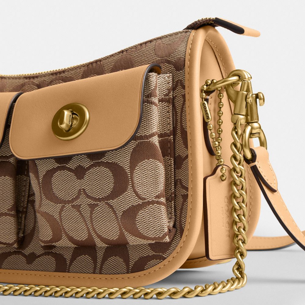 Twin Turnlock Waverly Bag In Signature Jacquard