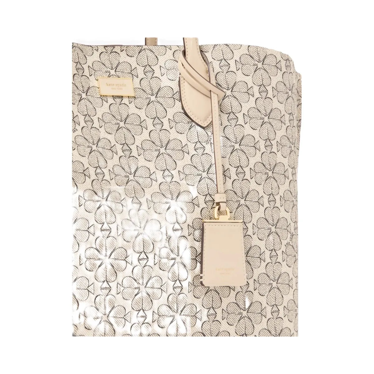 Kate Spade Suite Spade Flower Large Work Tote Neutral Multi