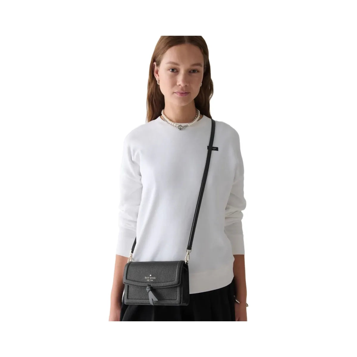 Kate Spade Knott Mini Flap Crossbody Black