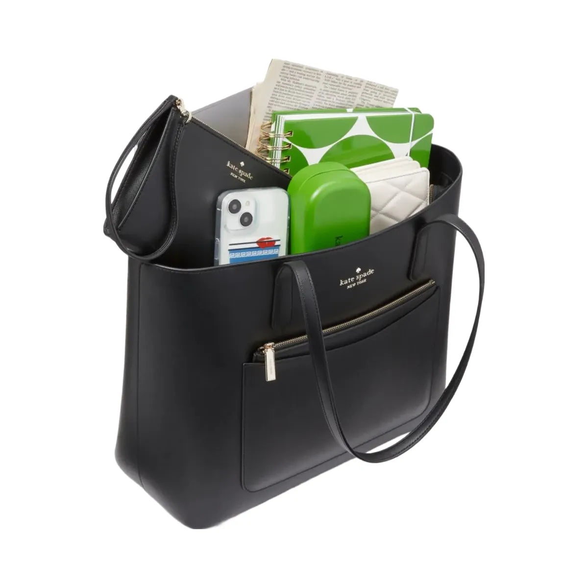 Kate Spade Staci Large Tote Set Black