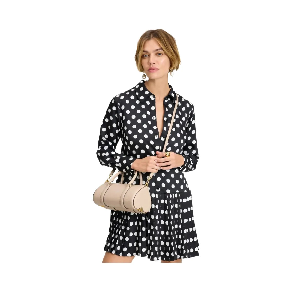 Kate Spade Icon Small Barrel Bag Milk Glass