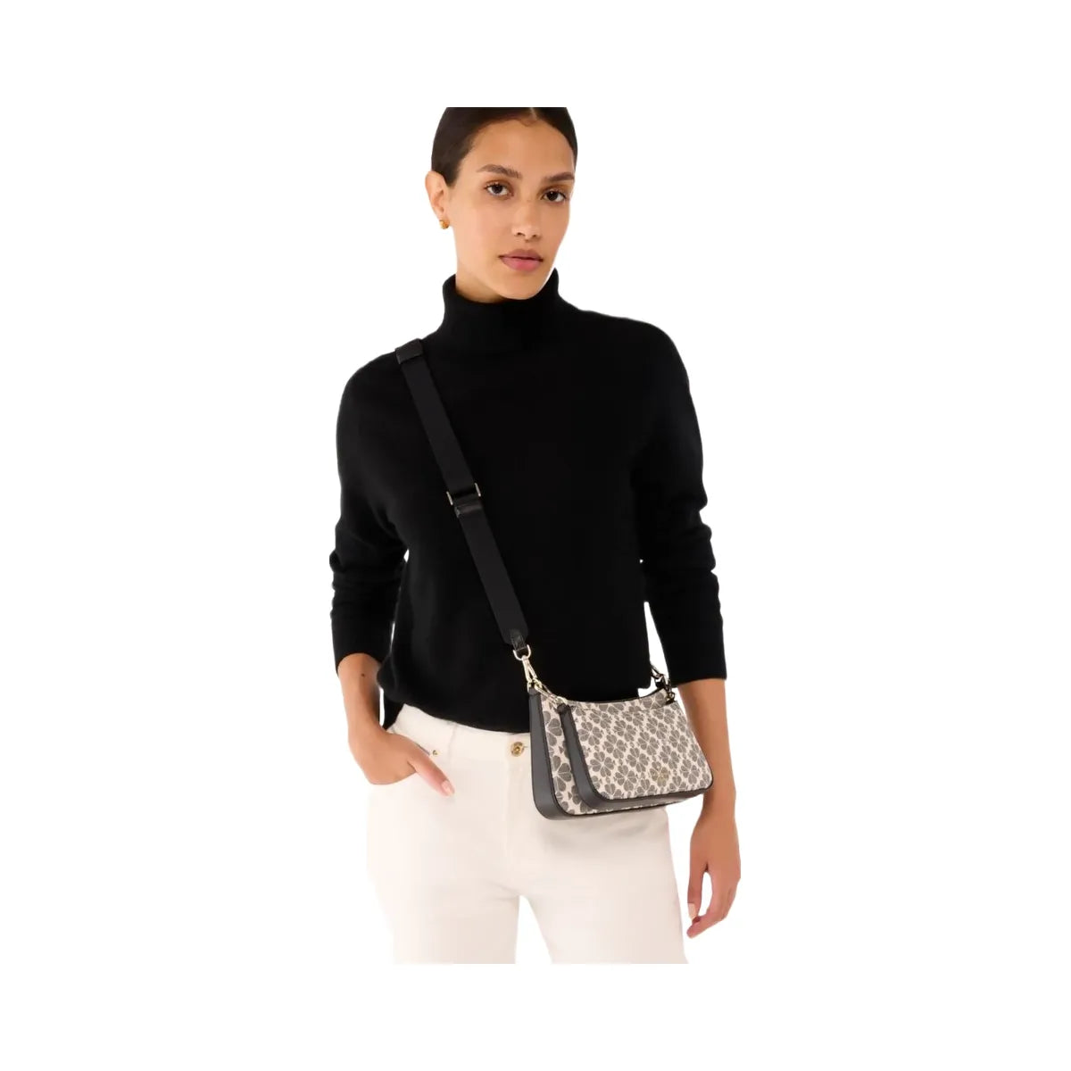 Kate Spade Flower Small Crossbody Black Multi