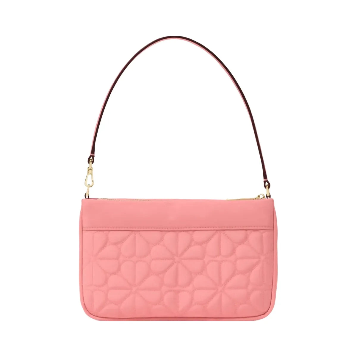 Kate Spade Flower Quilted Fabric Convertible Wristlet Terracotta Tile