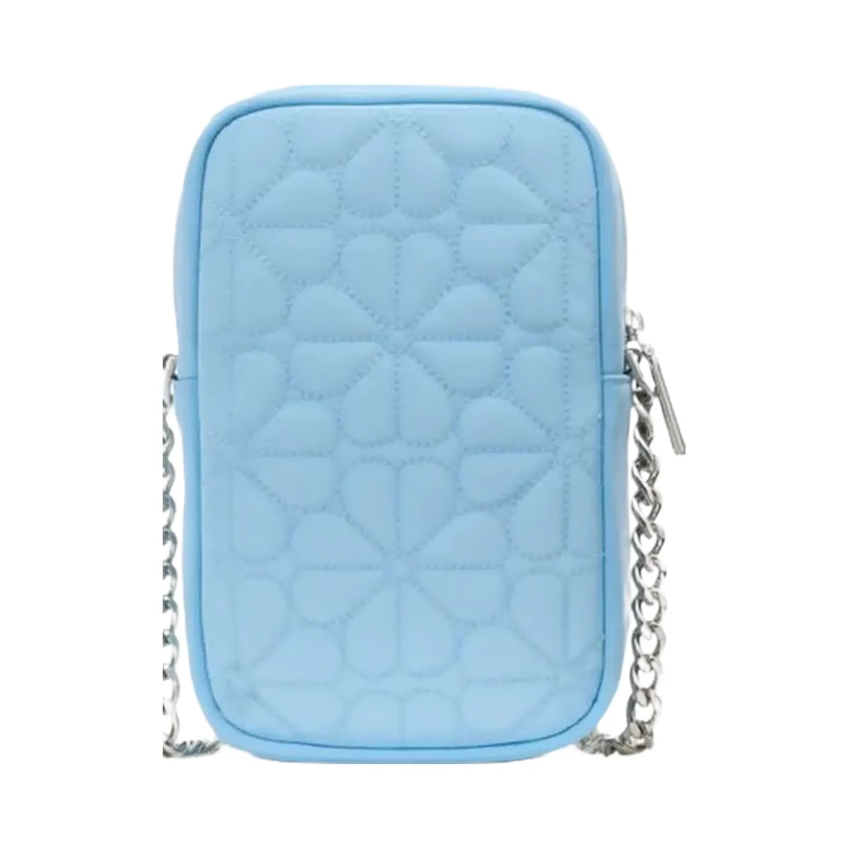Kate Spade Flower Quilted Fabric Phone Crossbody Montauk Blue