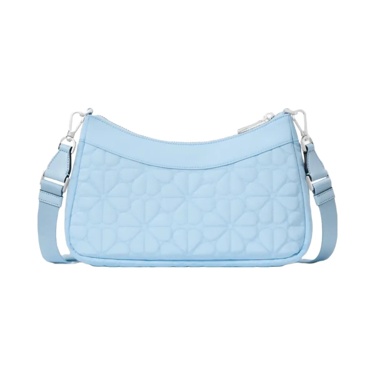 Kate Spade Flower Quilted Fabric Convertible Crossbody Montauk Blue