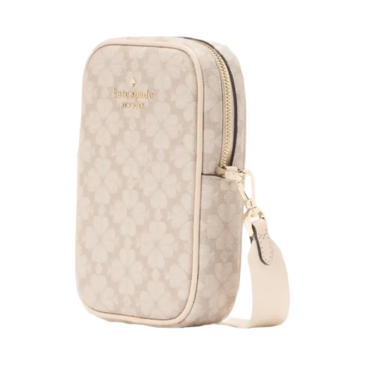 Kate Spade Flower Phone Crossbody Dark Beige Multi