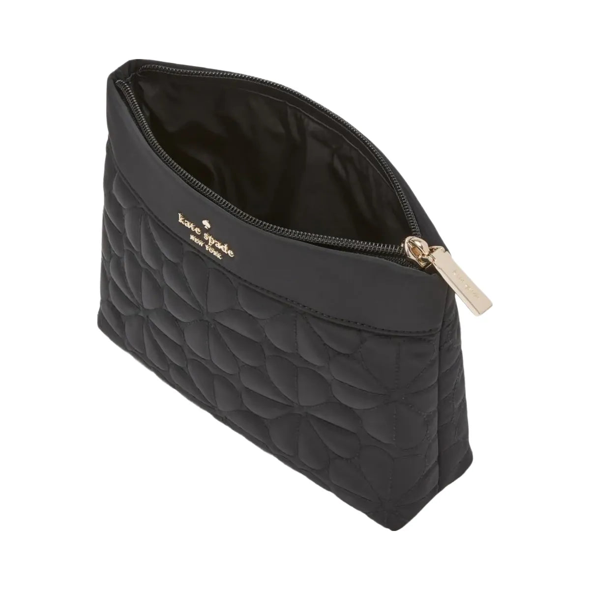 Kate Spade Flower Quilted Cosmetic Pouch Black