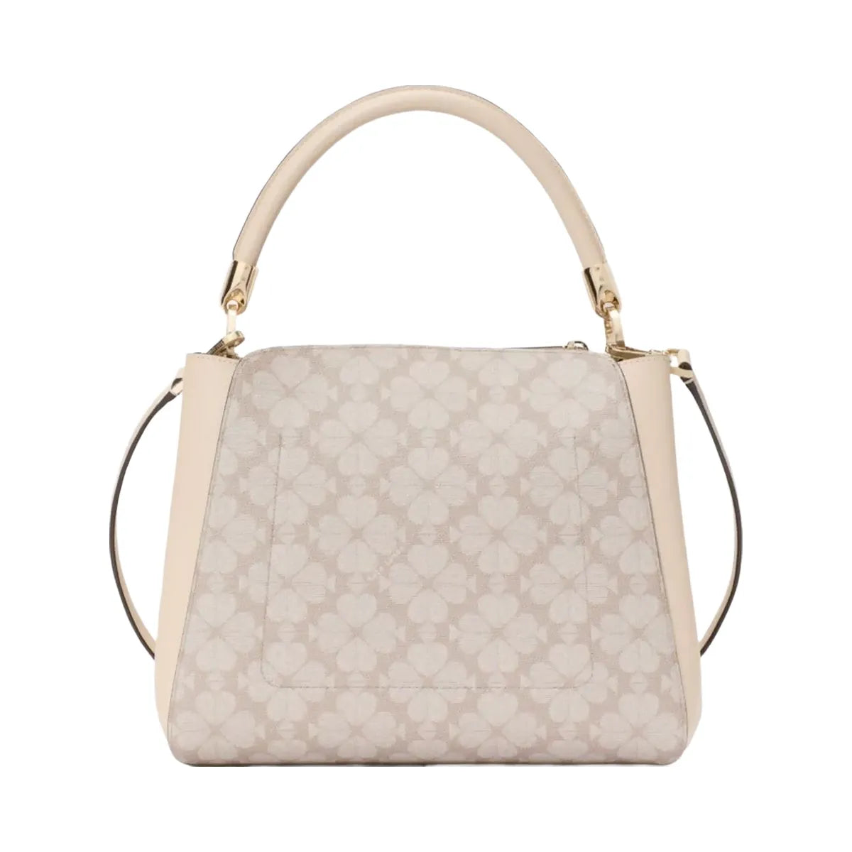 Kate Spade Flower Pvc Medium Top Handle Satchel Dark Beige Multi