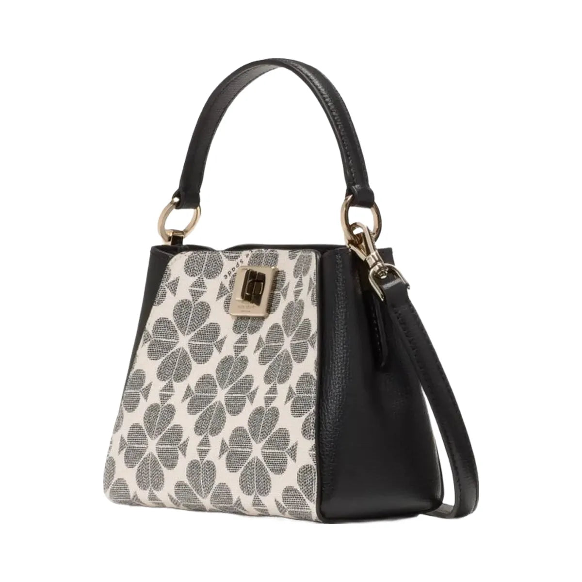 Kate Spade Flower Pvc Mini Top Handle Crossbody Black Multi