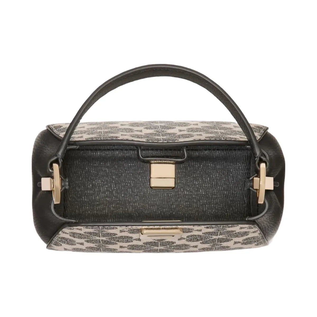 Kate Spade Flower Pvc Mini Top Handle Crossbody Black Multi