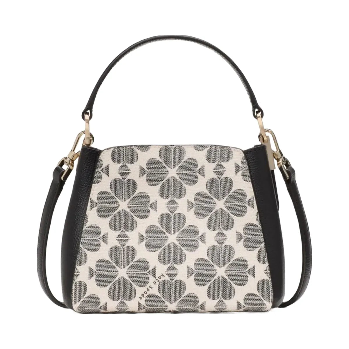 Kate Spade Flower Pvc Mini Top Handle Crossbody Black Multi