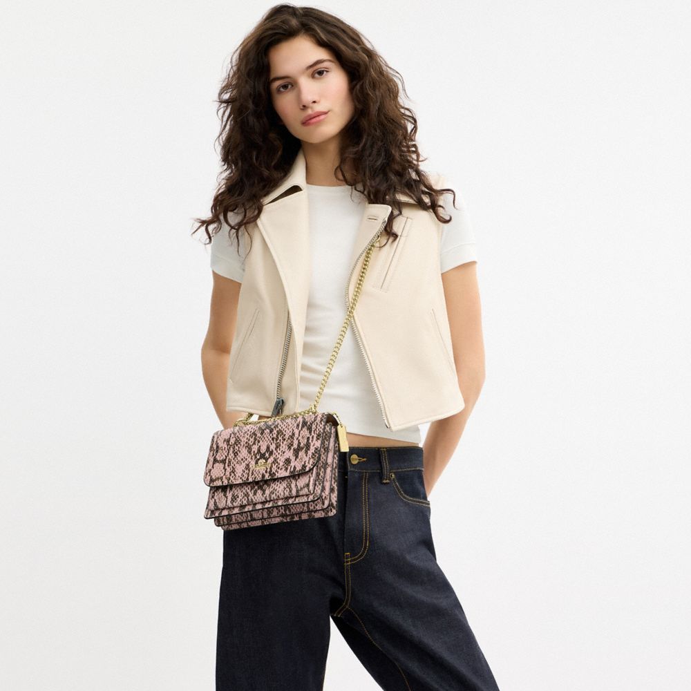 Coach Klare Crossbody Bag Gold Pink