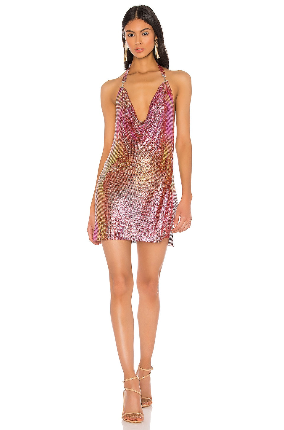 superdown Paula Drape Mini Dress in Red