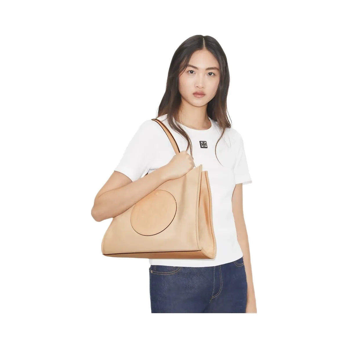 Tory Burch Small Ella Tote Rose Silk