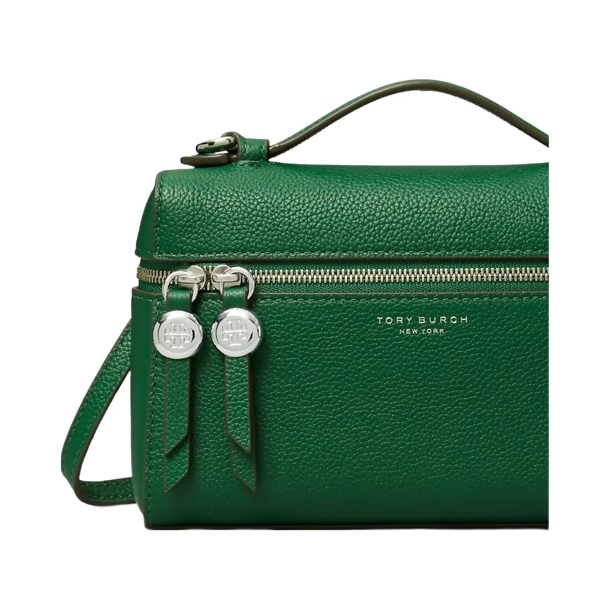 Tory Burch Slim Romy Top Handle Bag Dark Kale