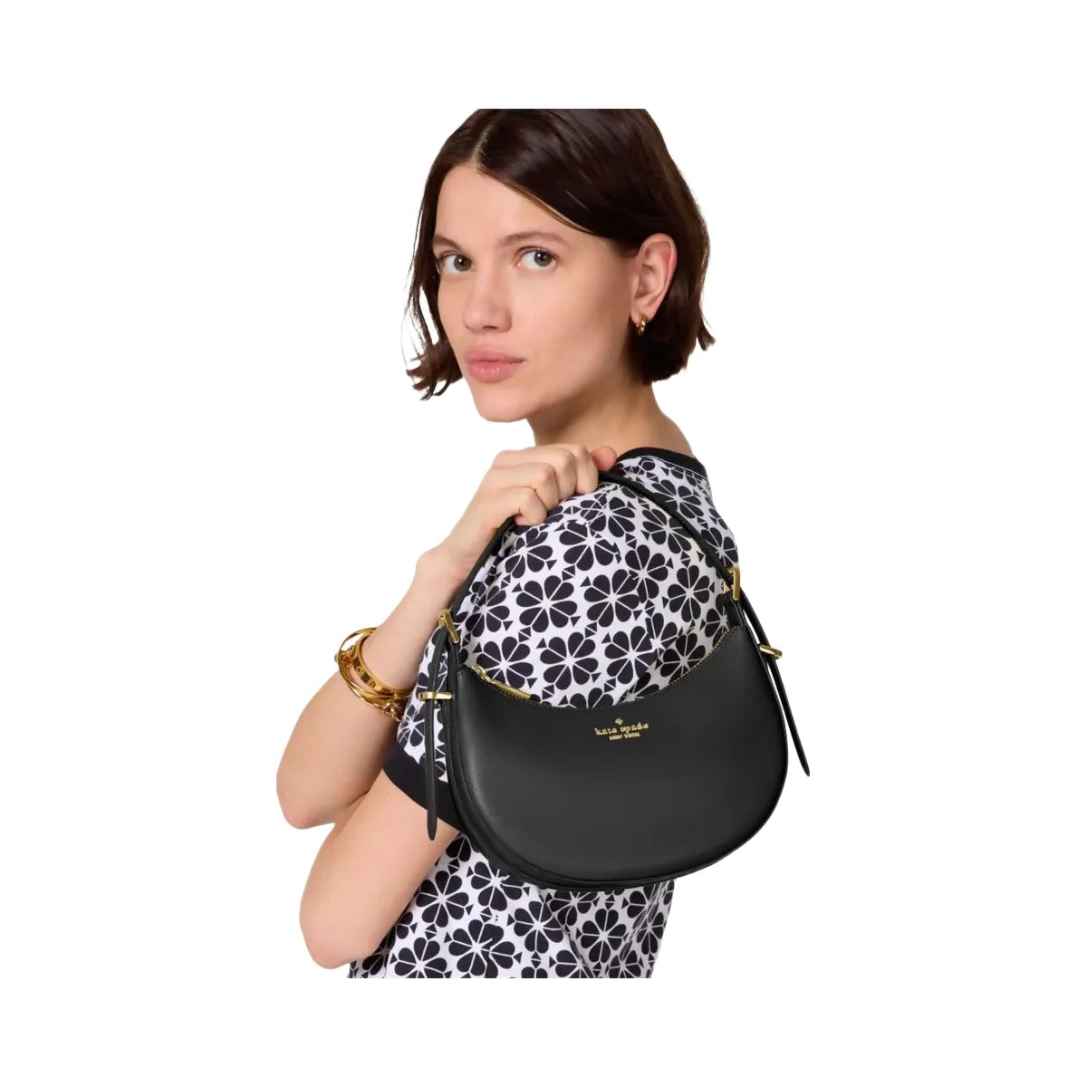 Kate Spade Nova Crescent Shoulder Bag Black