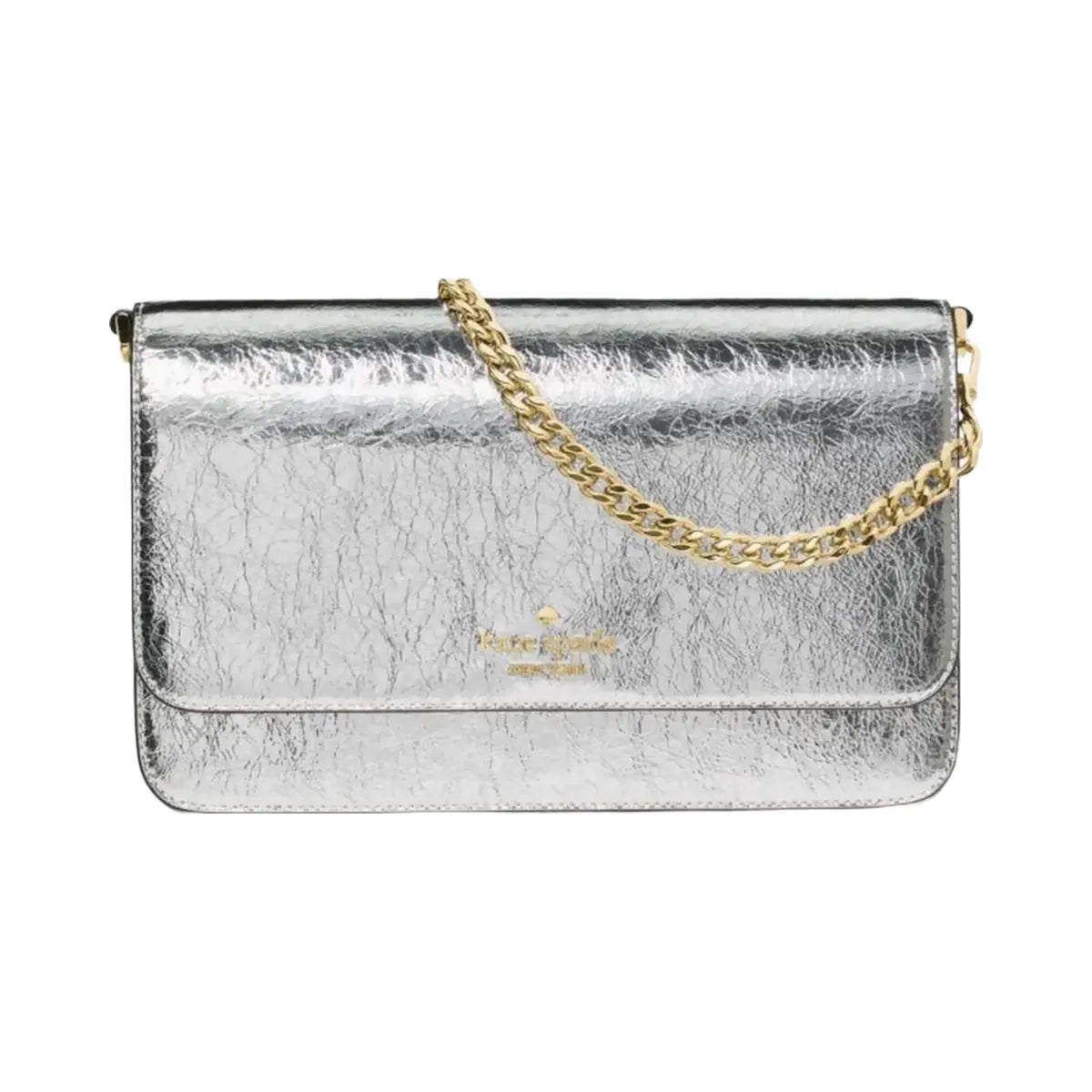 Kate Spade Madison Willow Medium Convertible Crossbody Silver