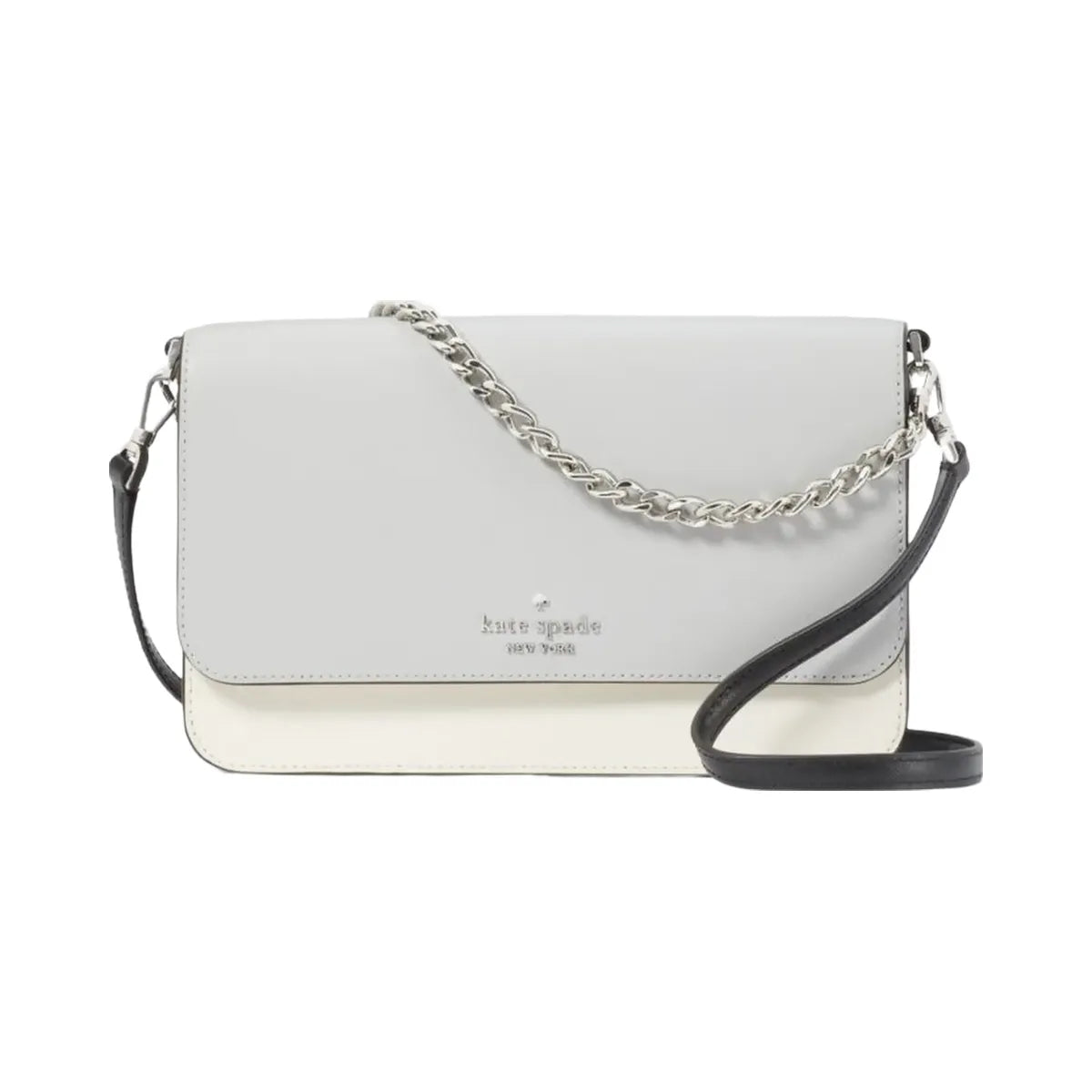 Kate Spade Madison Willow Convertible Crossbody Platinum Grey Multi