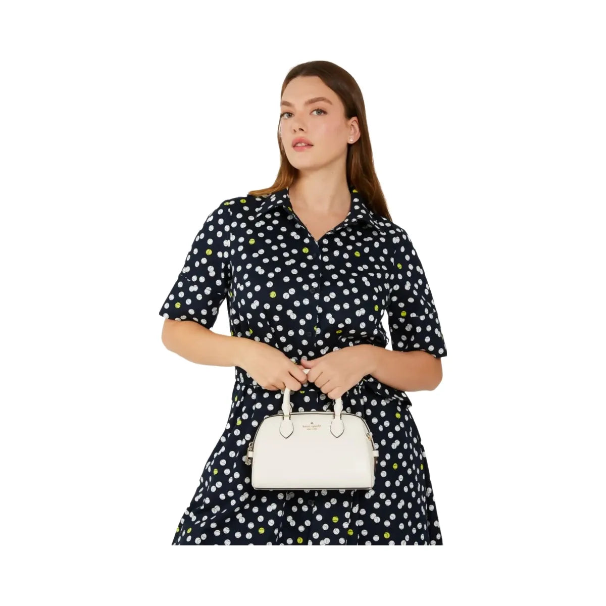 Kate Spade Madison Small Dolly Duffle Crossbody Bag Meringue