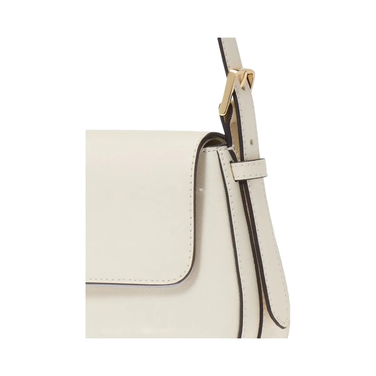 Kate Spade Madison Saffiano Leather Small Flap Shoulder Bag Meringue