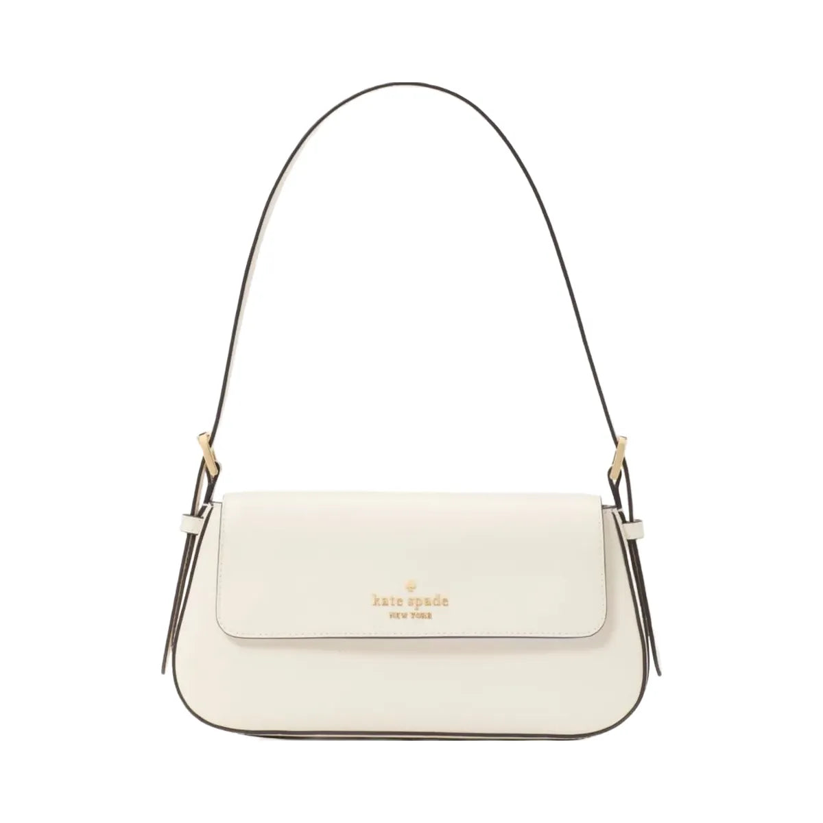Kate Spade Madison Saffiano Leather Small Flap Shoulder Bag Meringue