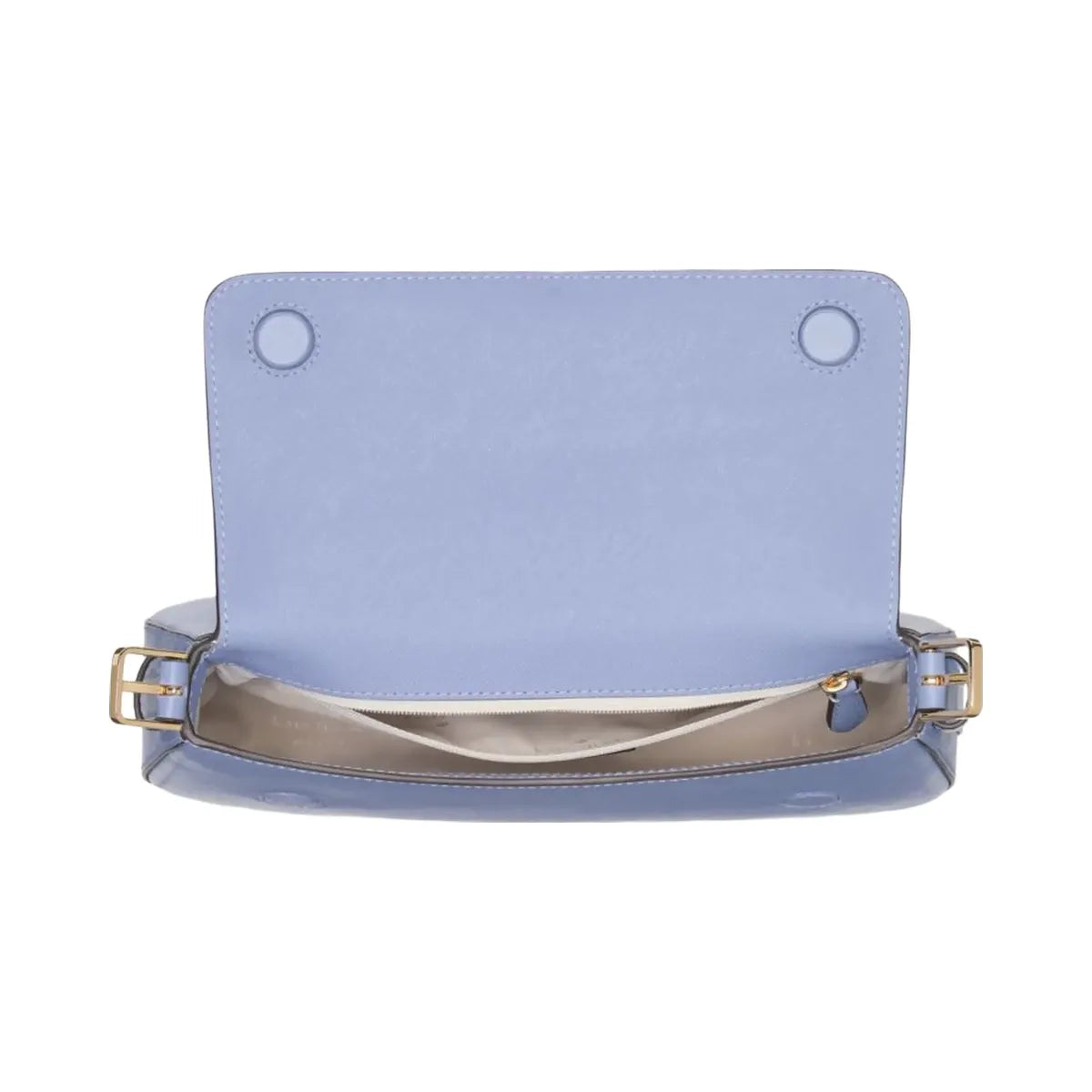 Kate Spade Madison Saffiano Leather Small Flap Shoulder Bag Frosted Blueberry