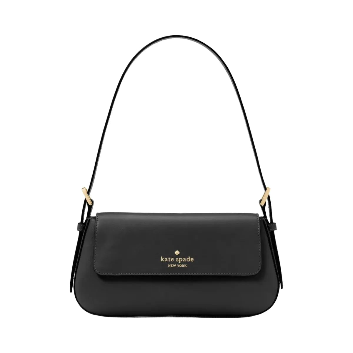 Kate Spade Madison Saffiano Leather Small Flap Shoulder Bag Black