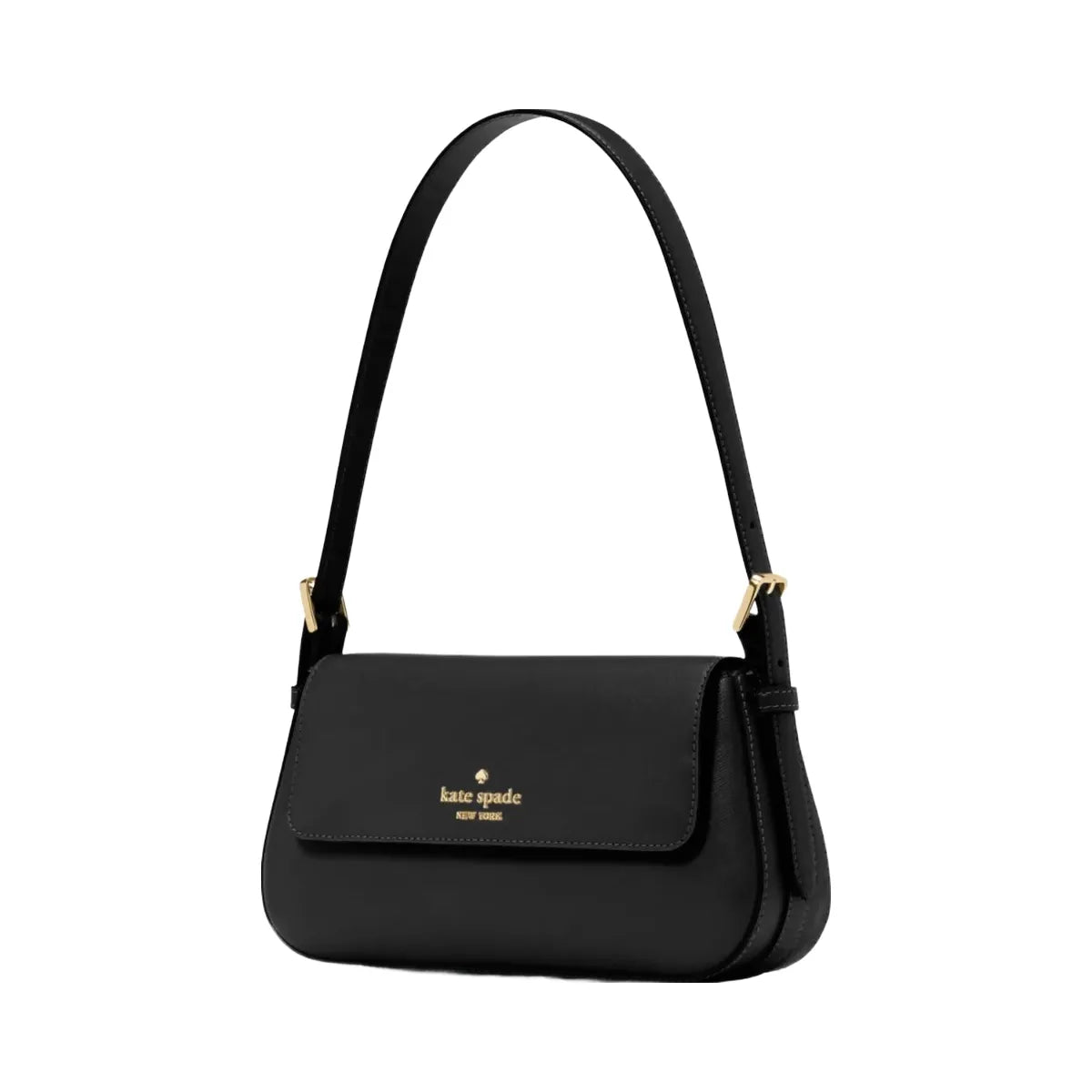 Kate Spade Madison Saffiano Leather Small Flap Shoulder Bag Black