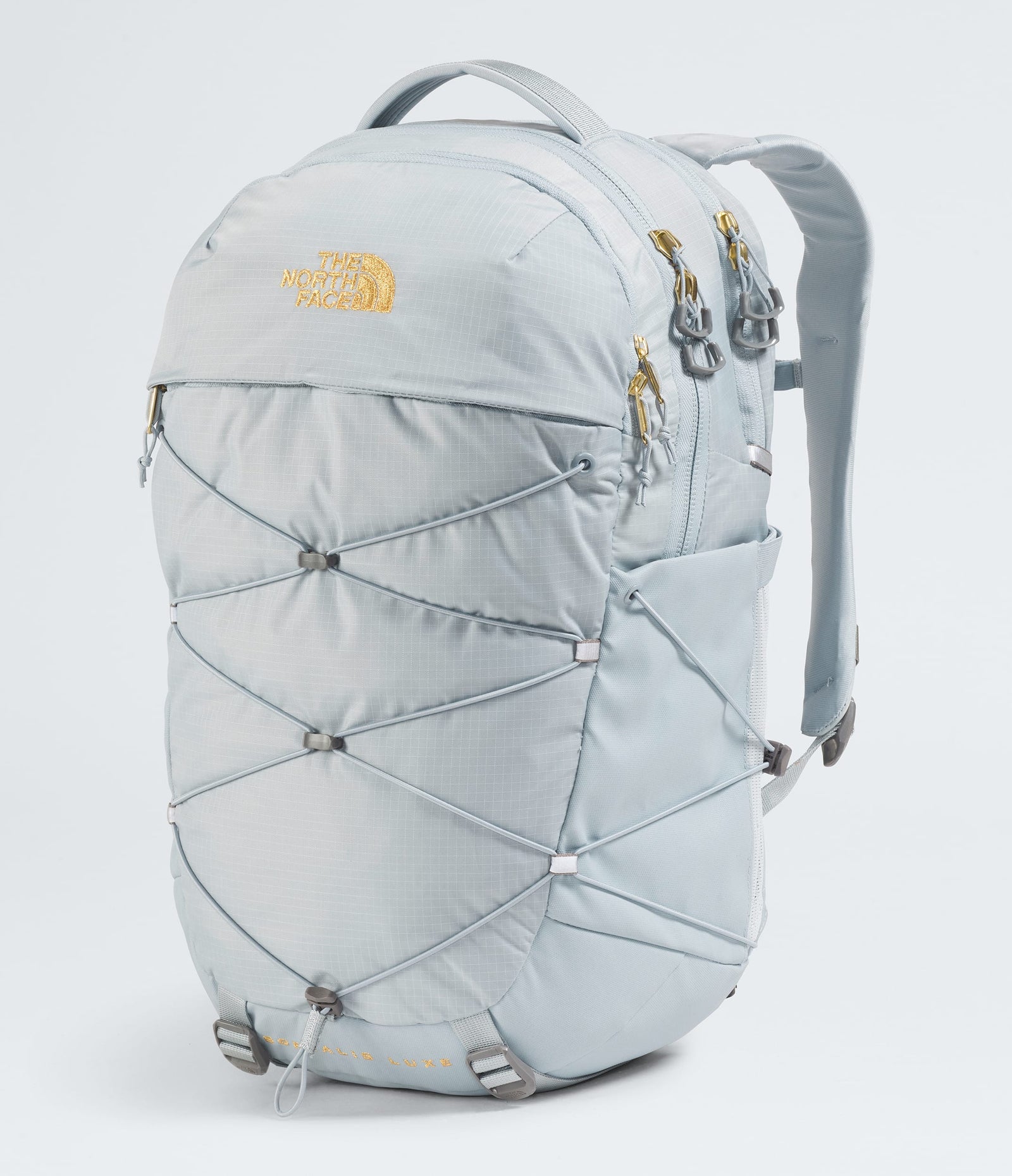 The North Face Women’s Borealis Luxe Backpack Frost Grey-Gold Metallic