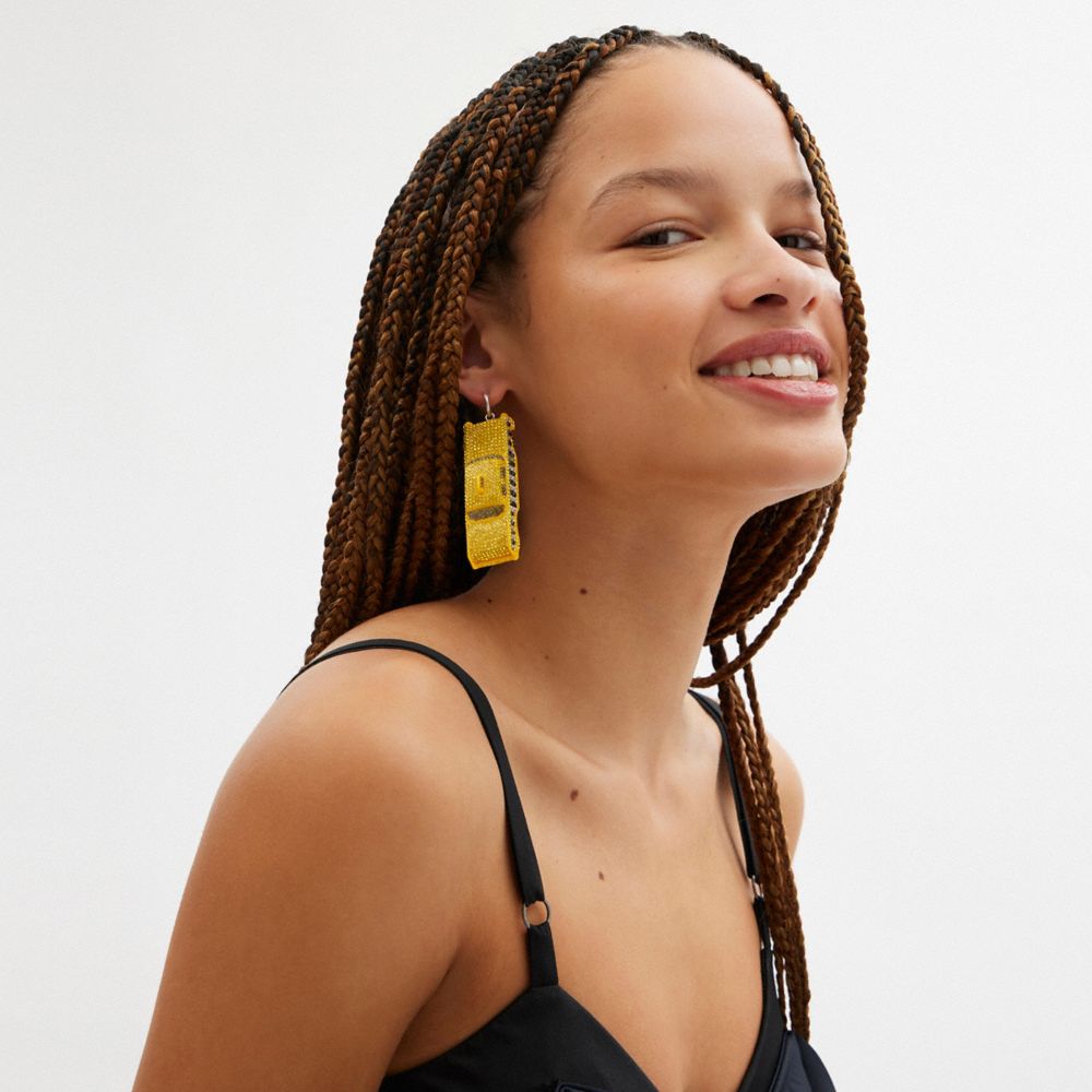 Pavé Taxi Cab Single Earring